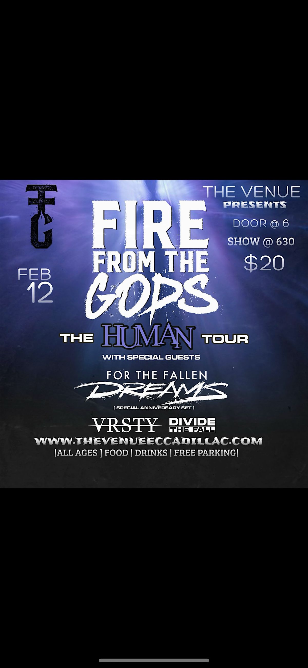 Fire from the gods, 12 February | Event in Cadillac | AllEvents