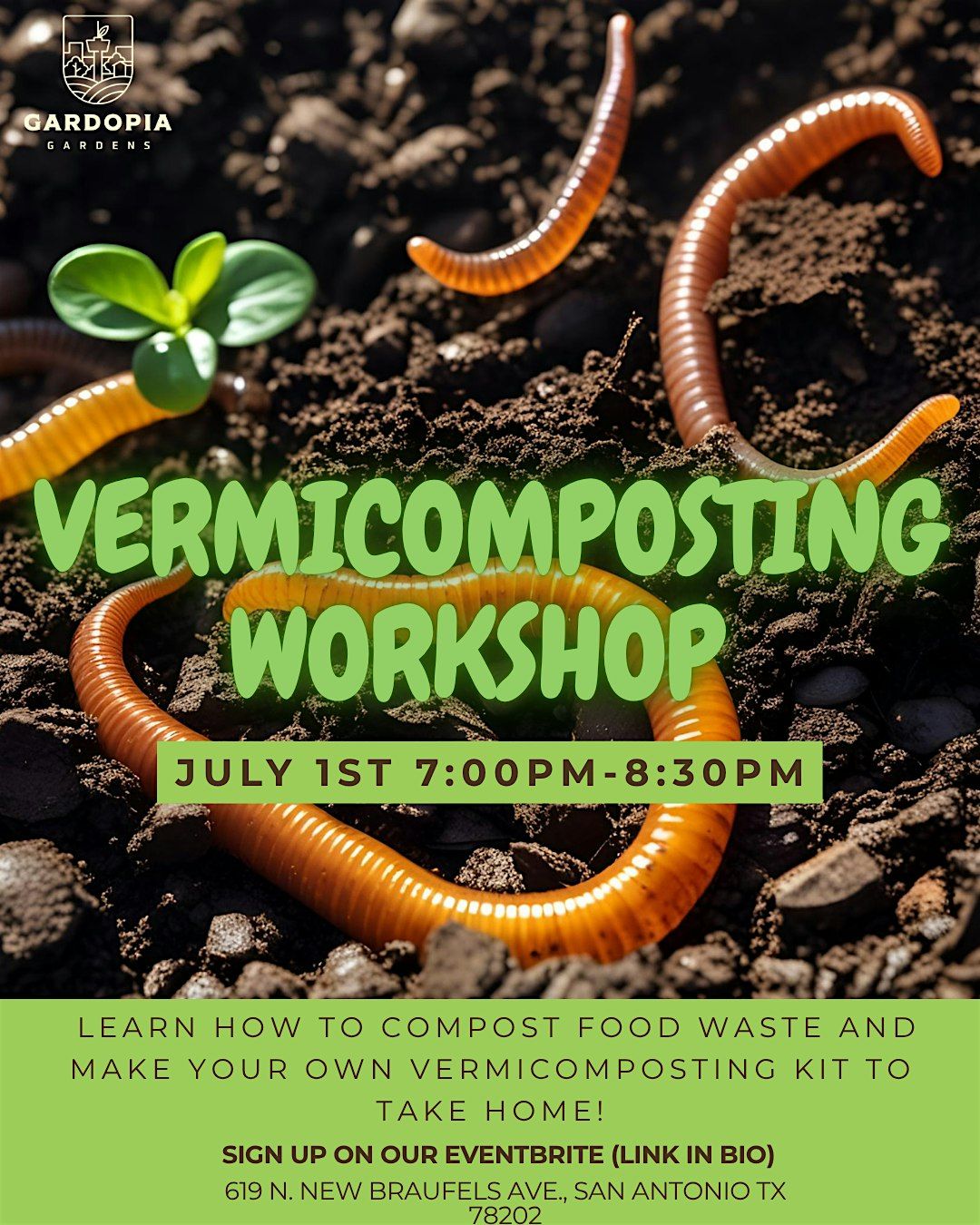 Vermicomposting Workshop, 1 July | Event in San Antonio | AllEvents