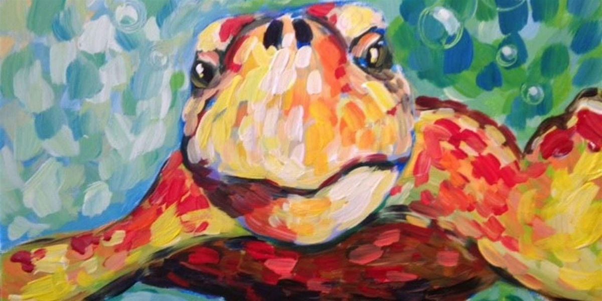 Curious Loggerhead Sea Turtle - Paint and Sip by Classpop!™, 28 June | Event in Elk Grove | AllEvents