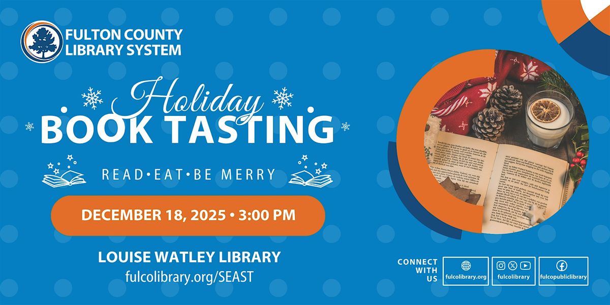 Holiday Book Tasting, 18 December | Event in Atlanta | AllEvents