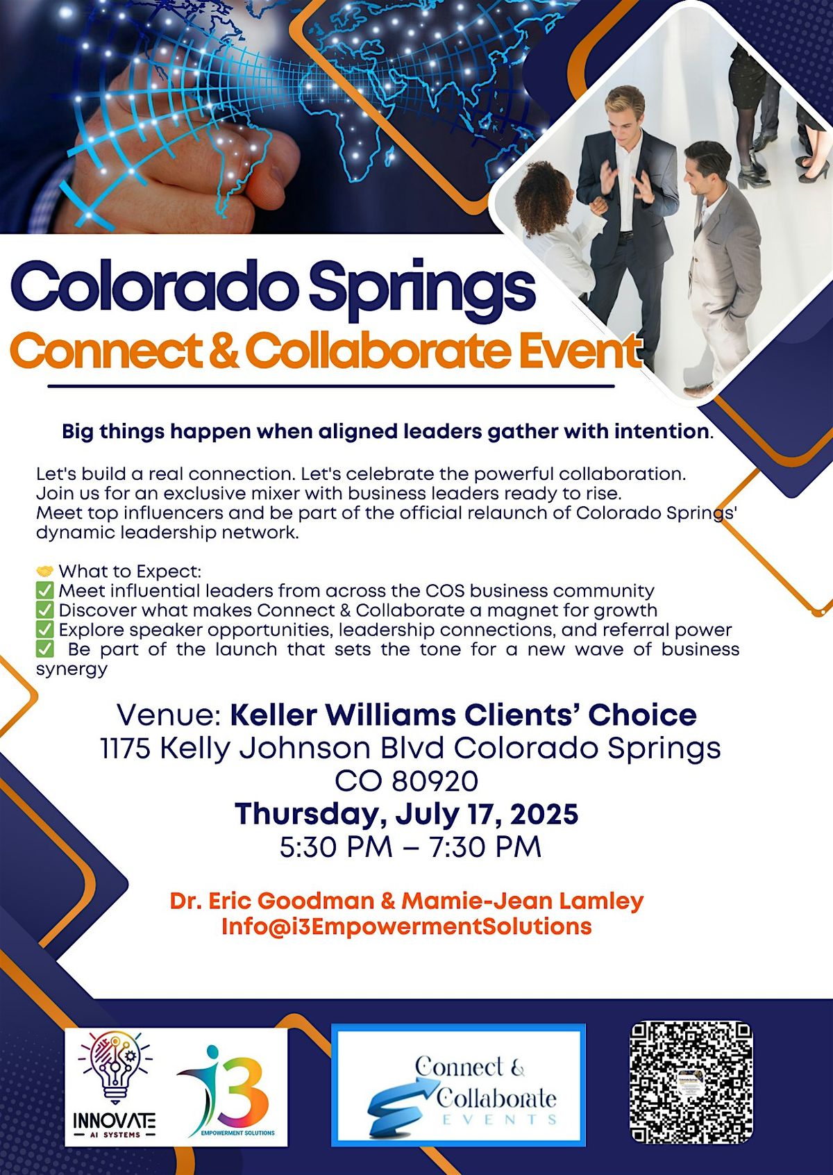 Colorado Springs Connect & Collaborate: Bussiness Leader Mixer, 21 August | Event in Colorado Springs