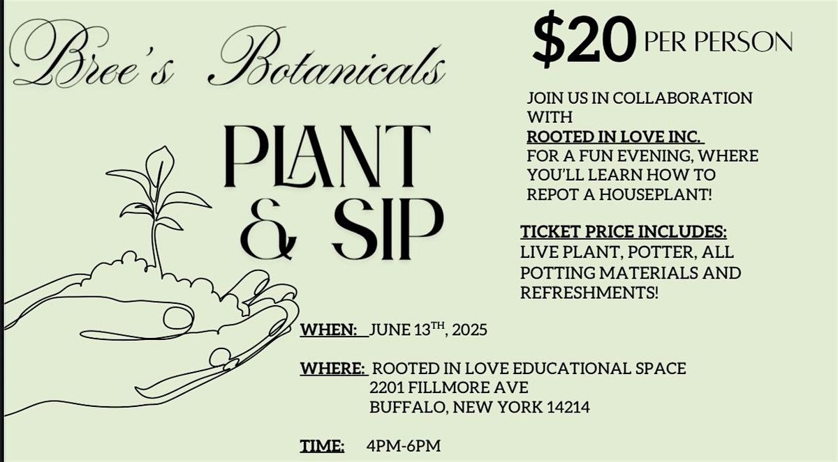 Plant & Sip, 10 July | Event in Buffalo | AllEvents