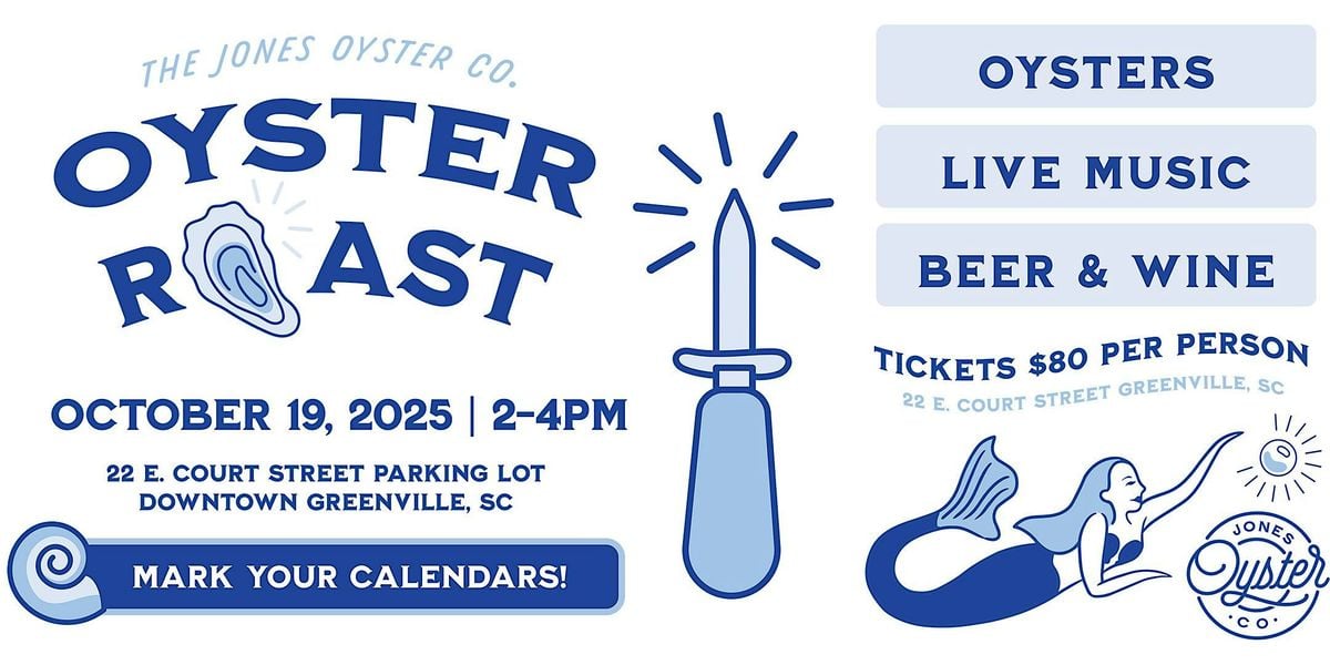 Jones Oyster Co. October Oyster Roast, 19 October | Event in Greenville | AllEvents