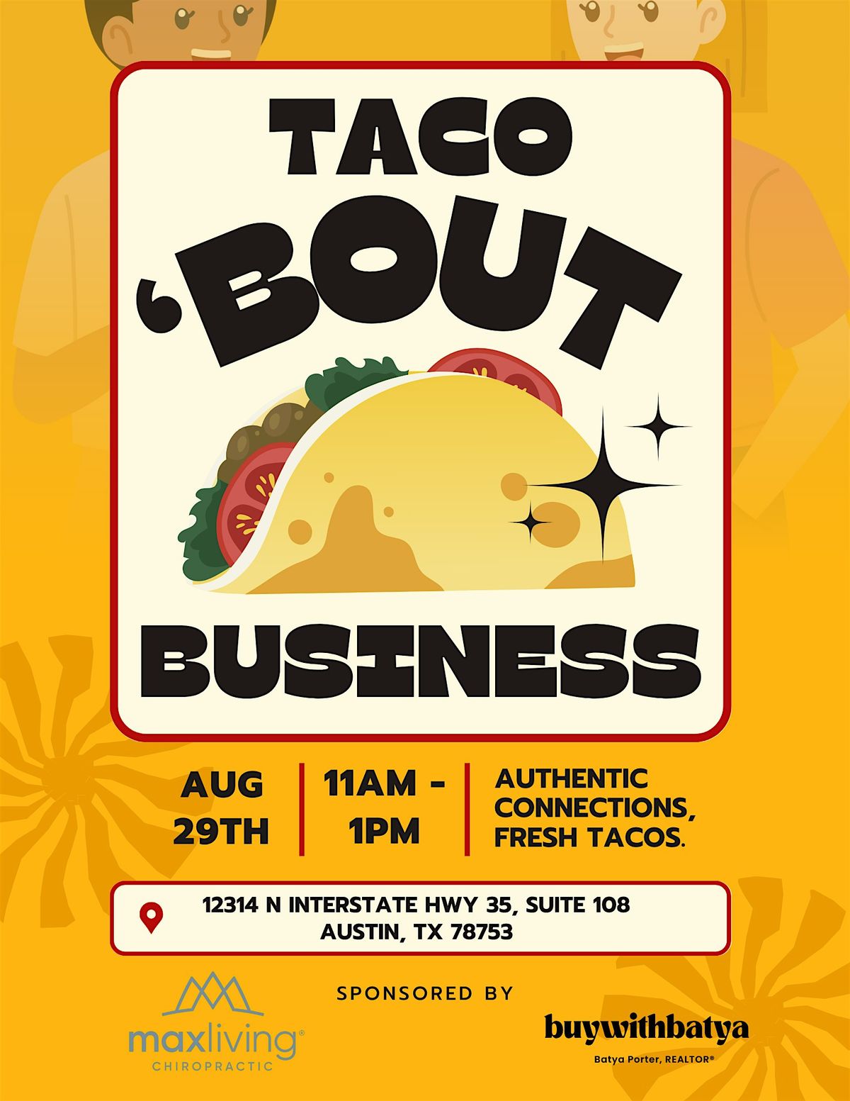 Taco Bout Business, 29 August | Event in Austin | AllEvents