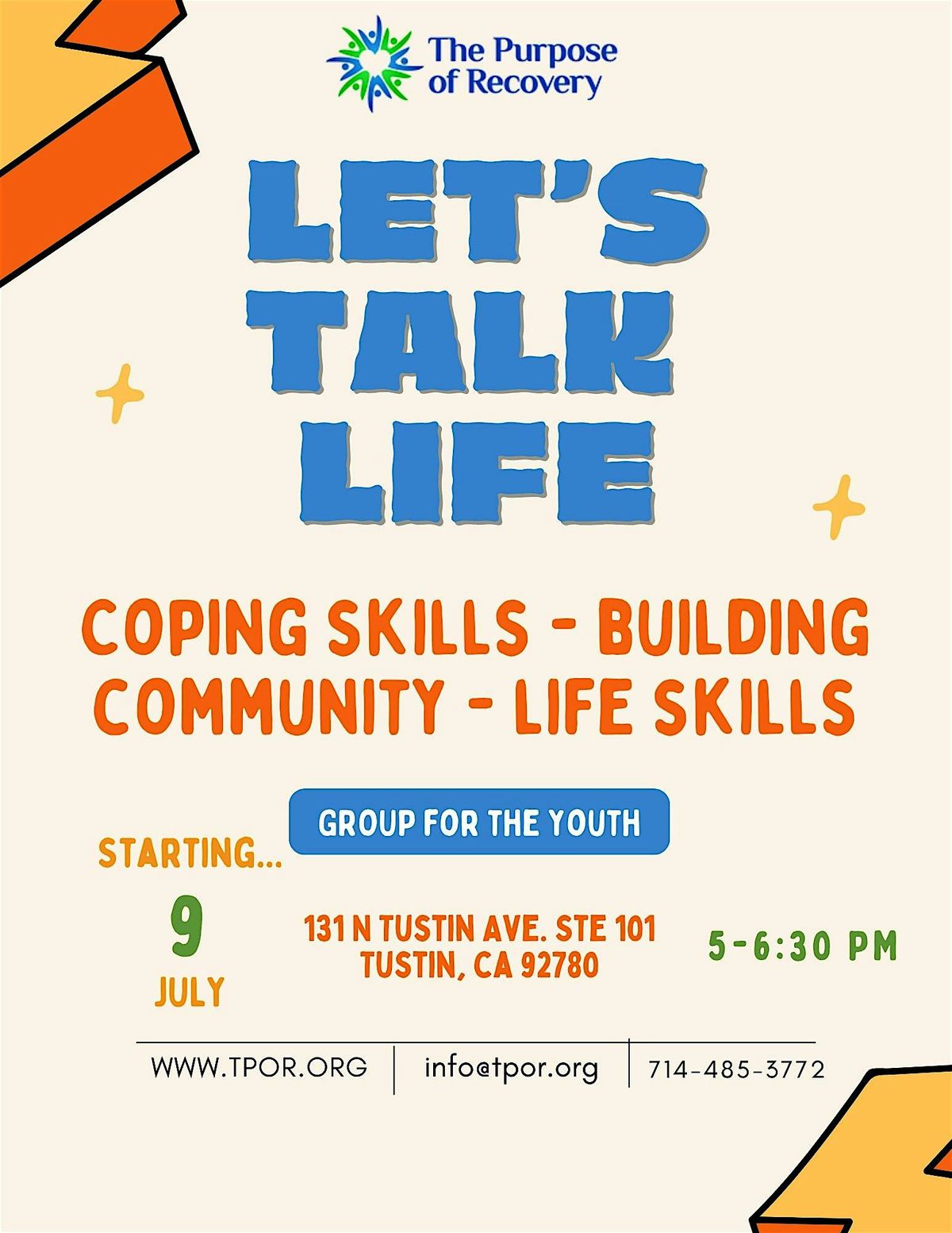 Let's Talk Life | Event in Tustin | AllEvents