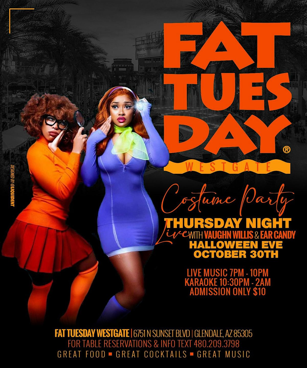 Halloween Eve at Fat Tuesday w/ Vaughn Willis & Vanessa Renee 10-30, 30 October | Event in Glendale | AllEvents