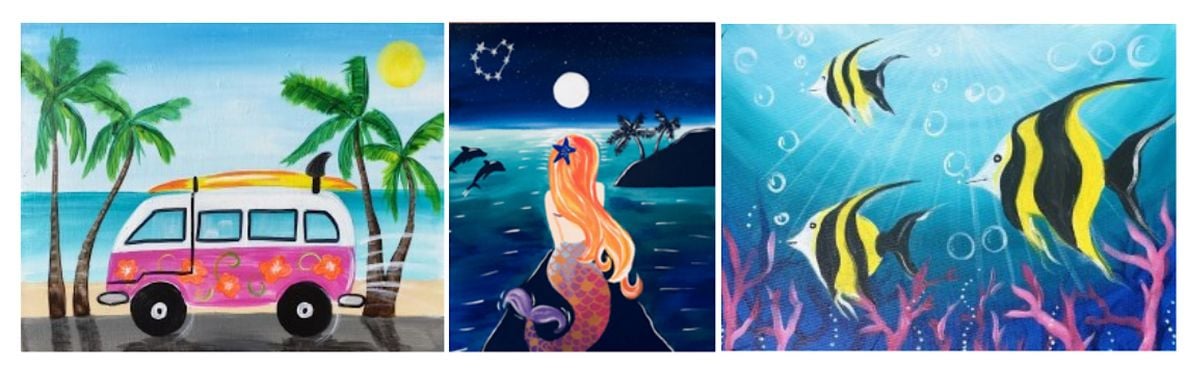 Paint & Sip: Summer Painting Party in McHenry (canvas / wine glasses), 17 July | Event in McHenry | AllEvents