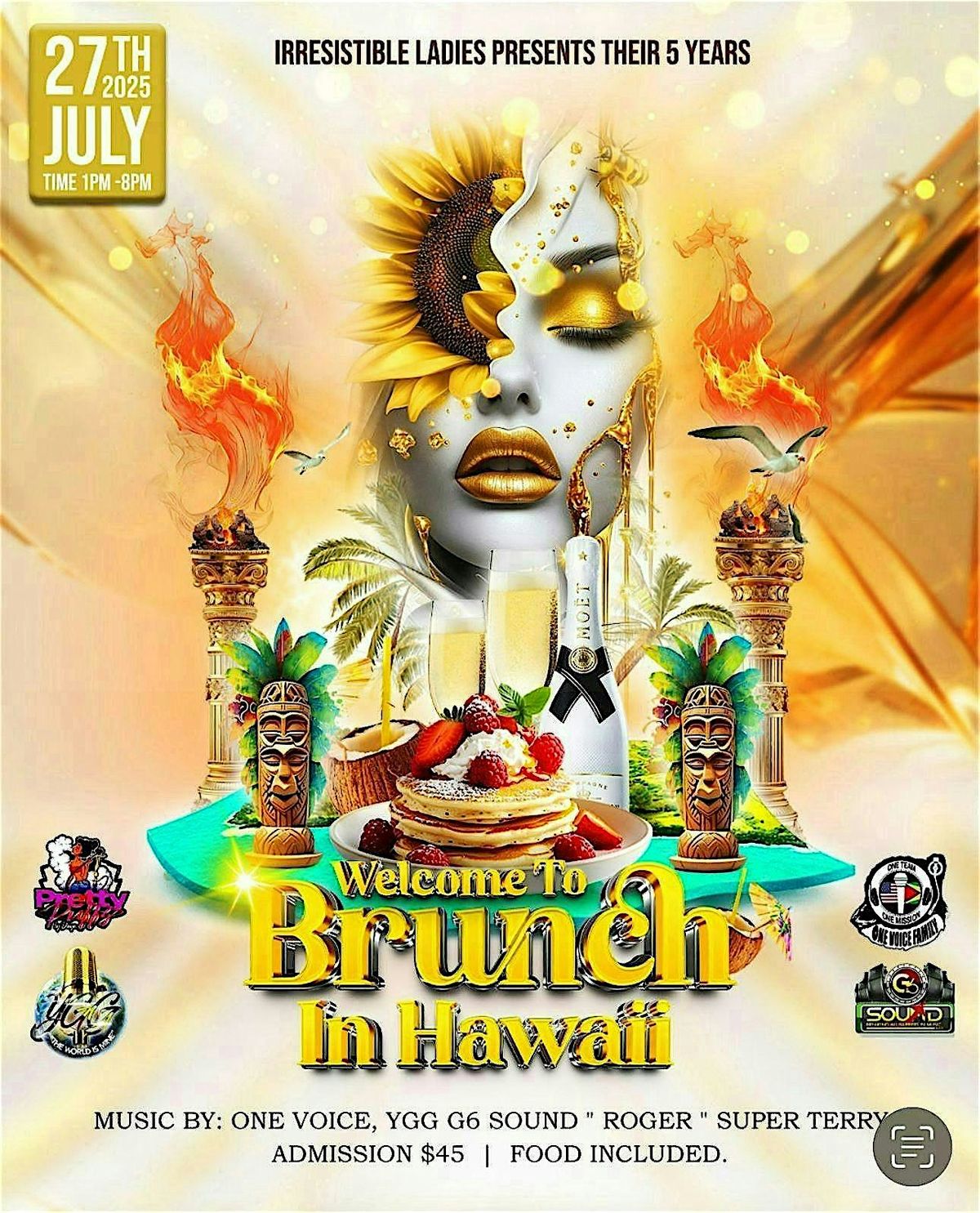 Welcome to Brunch In Hawaii, 27 July | Event in Irvington | AllEvents