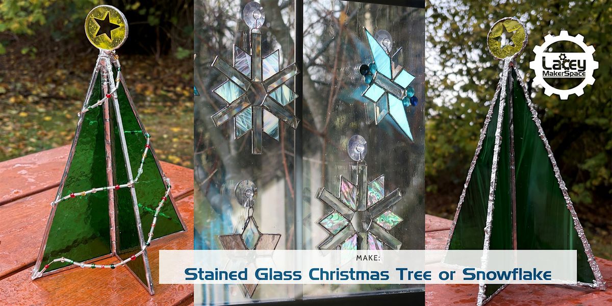 MAKE: Stained Glass Christmas Tree or snow flake, 7 December | Event in Lacey | AllEvents