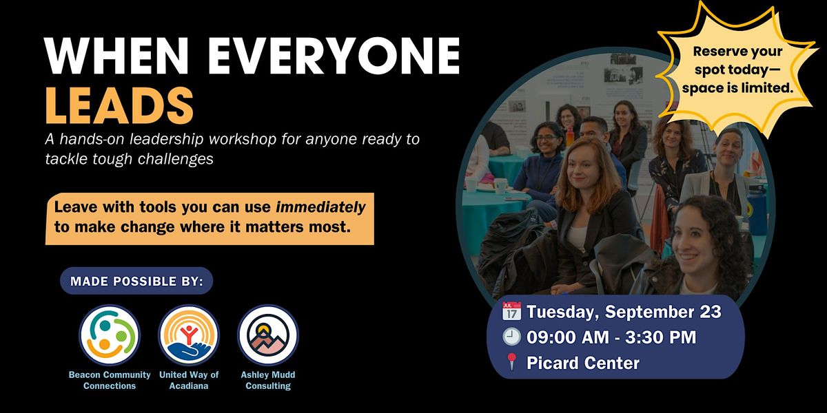 When Everyone Leads, 23 September | Event in Lafayette | AllEvents