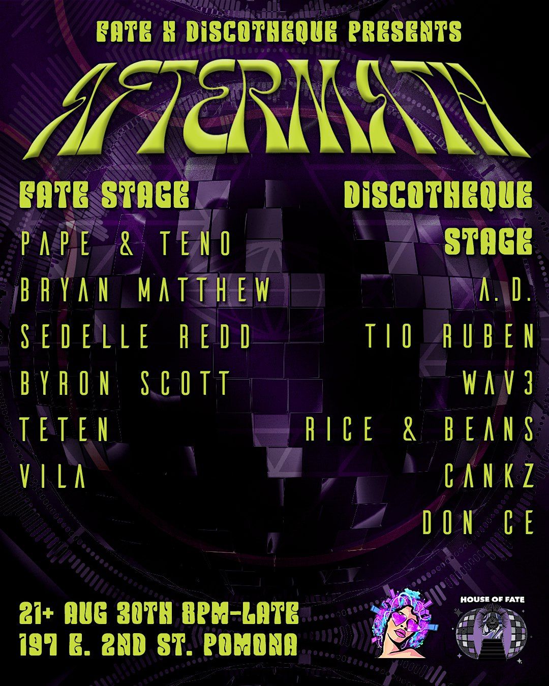 AFTERMATH, 30 August | Event in Pomona | AllEvents