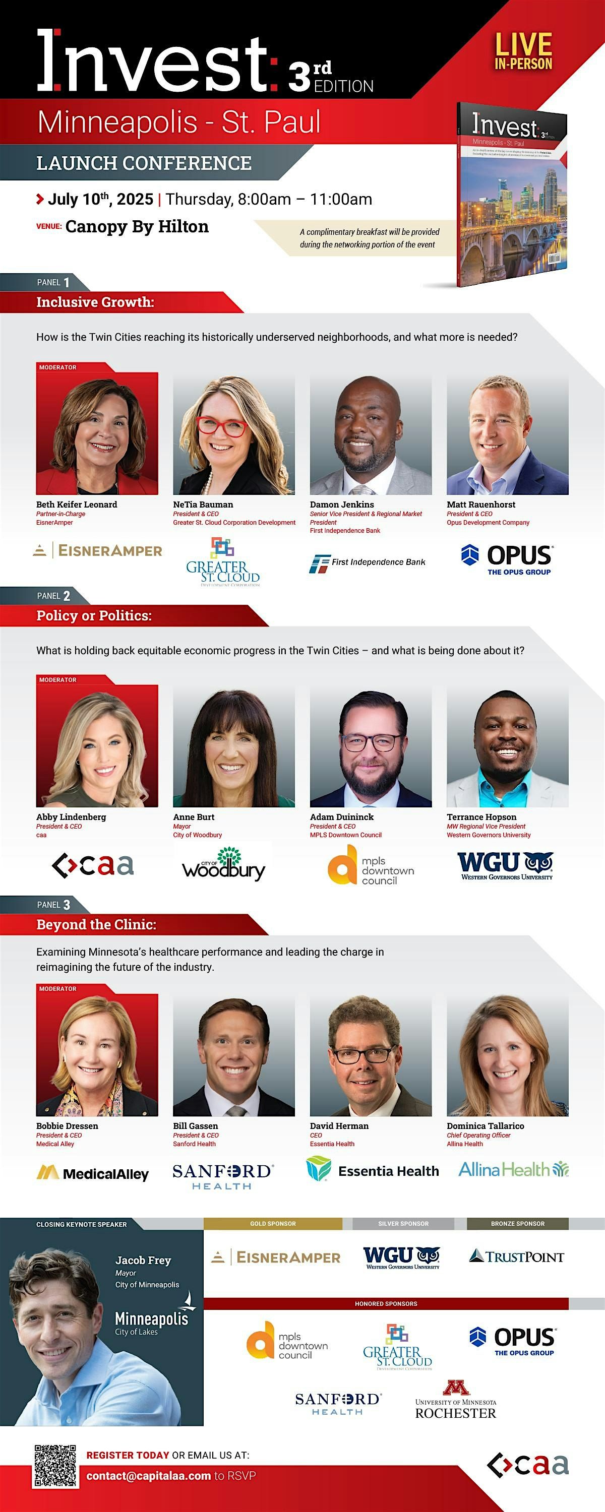 Invest: Minneapolis-St. Paul 3rd Edition Launch Conference, 10 July | Event in Minneapolis | AllEvents