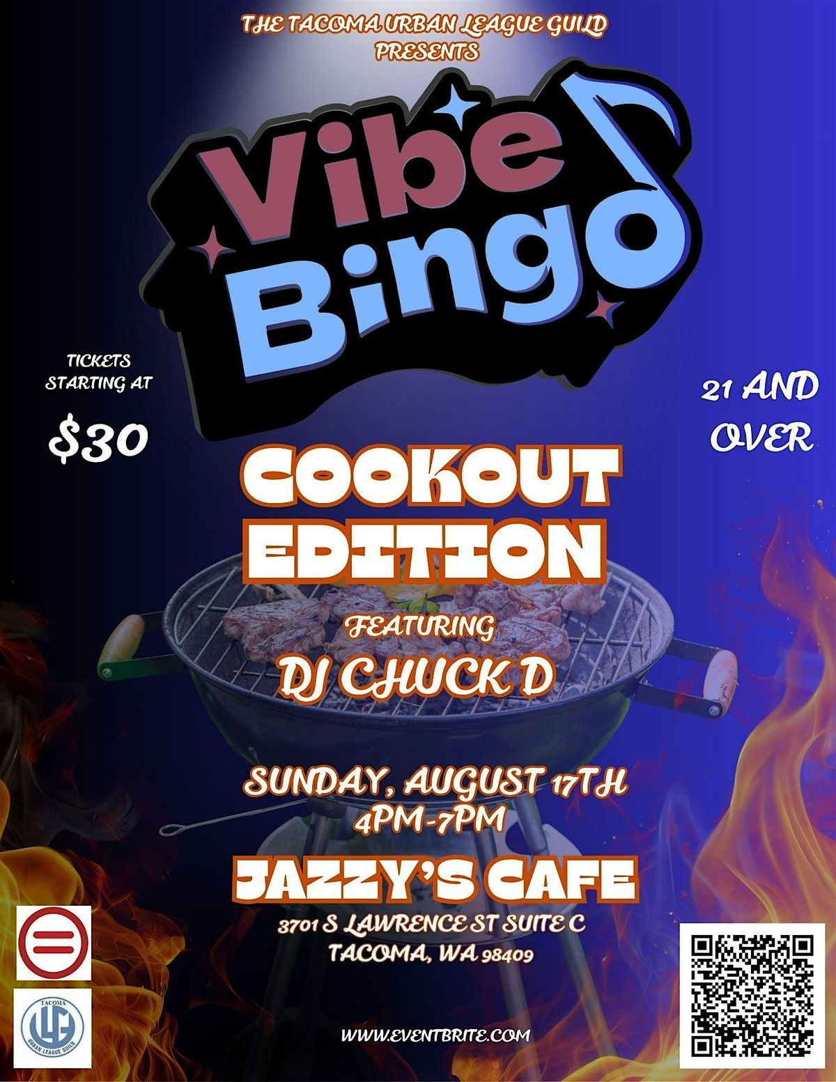 Vibe Bingo; Cook Out Edition, 17 August | Event in Tacoma | AllEvents