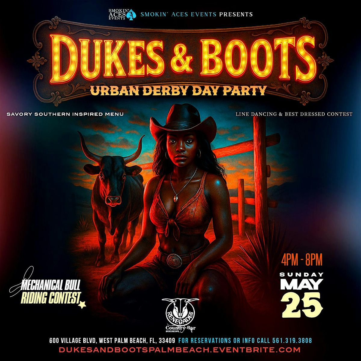DUKES AND BOOTS "The Urban Derby Day Party" Memorial Day Edition, 25 May | Event in West Palm Beach