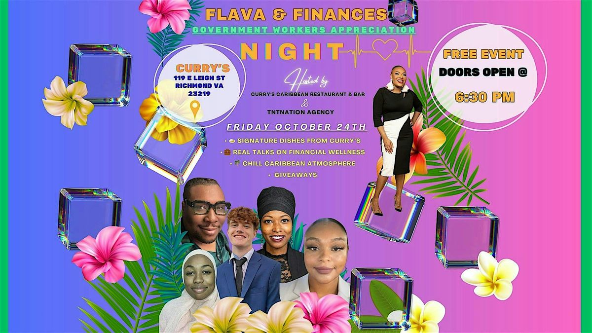 Flava & Finances Goverment Worker Appreciation, 24 October | Event in Richmond | AllEvents