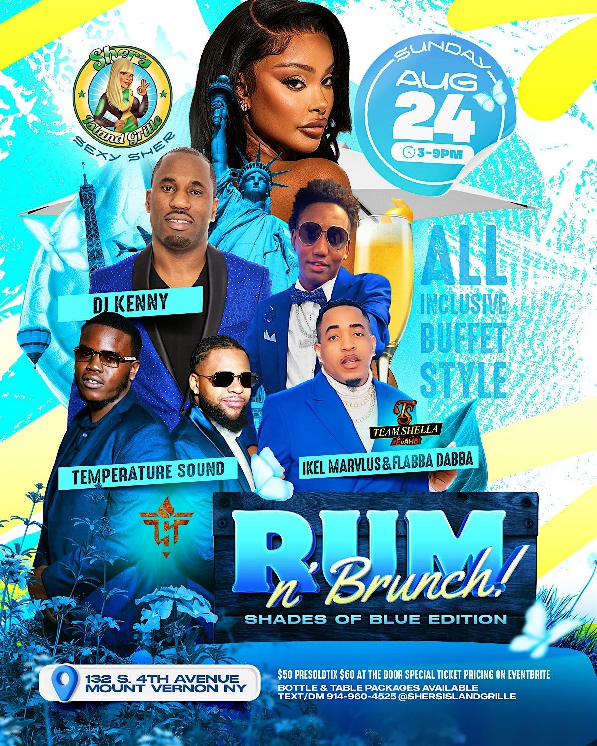 RUM N' BRUNCH -SHADES OF BLUE!, 24 August | Event in Mount Vernon | AllEvents