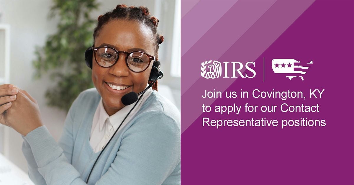 IRS Covington, KY - Contact Representative Hiring Event, 25 August | Event in Covington | AllEvents