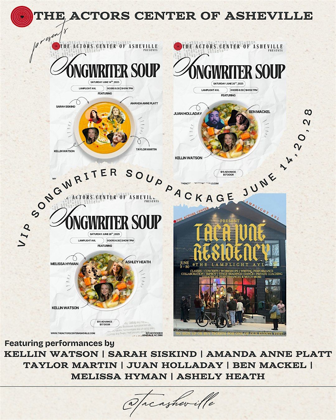 VIP Songwriter Soup Package (all three dates!) | Event in Asheville | AllEvents