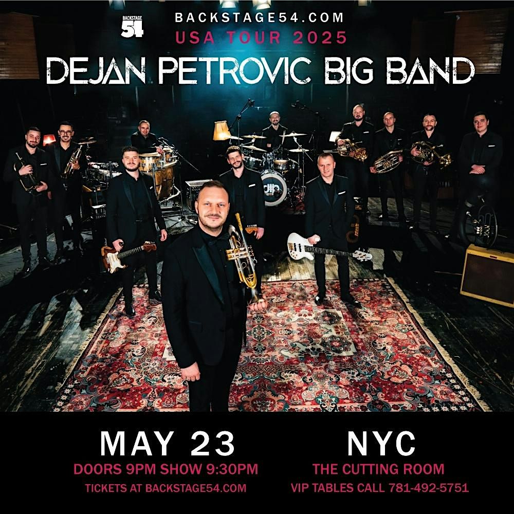 DEJAN PETROVIĆ BIG BAND – LIVE IN BOSTON!, 25 May | Event in Boston | AllEvents