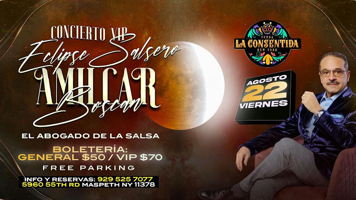 AMILCAR BOSCAN, 22 August | Event in Queens | AllEvents