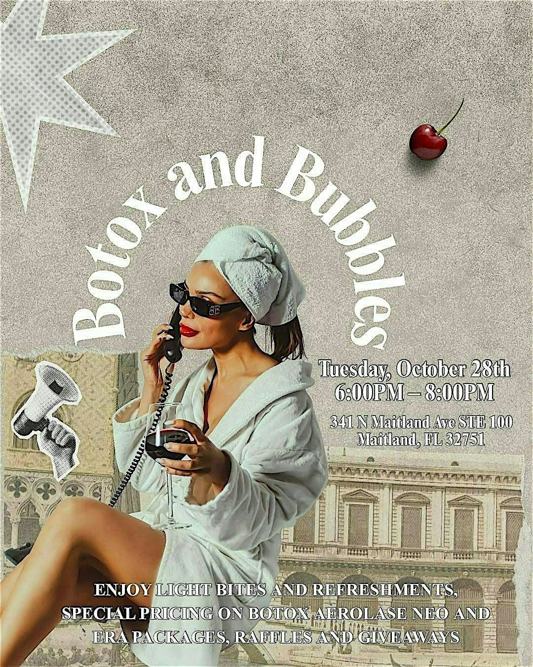 Botox and Bubbles, 28 October | Event in Maitland | AllEvents