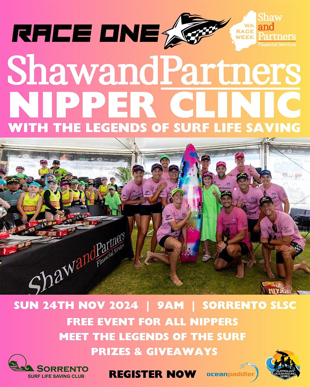 Shaw and Partners and Race One Nipper Clinic, 23 November | Event in Sorrento | AllEvents
