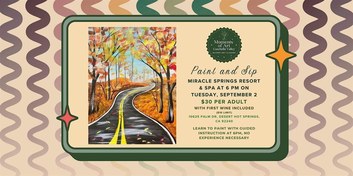 Autumn Road Paint and Sip, 2 September | Event in Desert Hot Springs | AllEvents