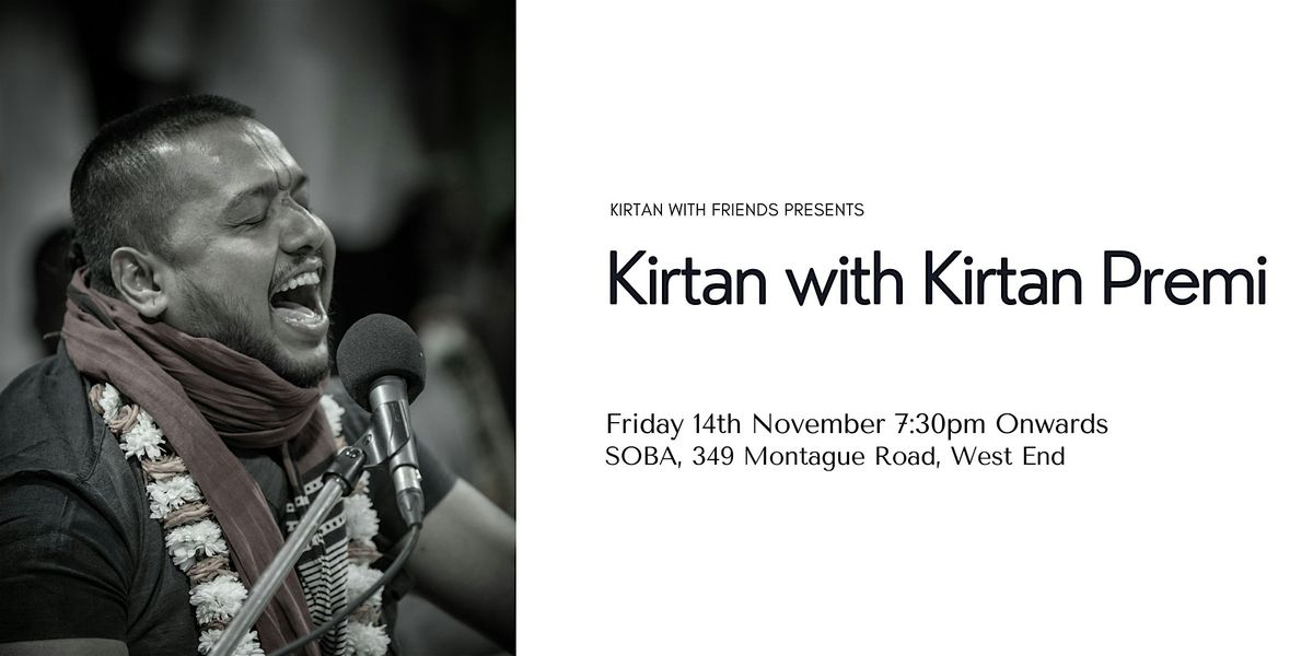 Kirtan with Kirtan Premi Das + Vegan dessert & Chai ~ West End!, 14 November | Event in West End | AllEvents