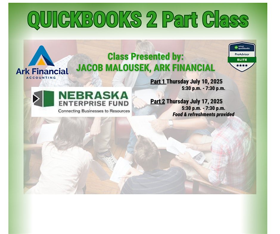OMAHA - QUICKBOOKS 2 PART CLASS, 10 July | Event in Omaha | AllEvents