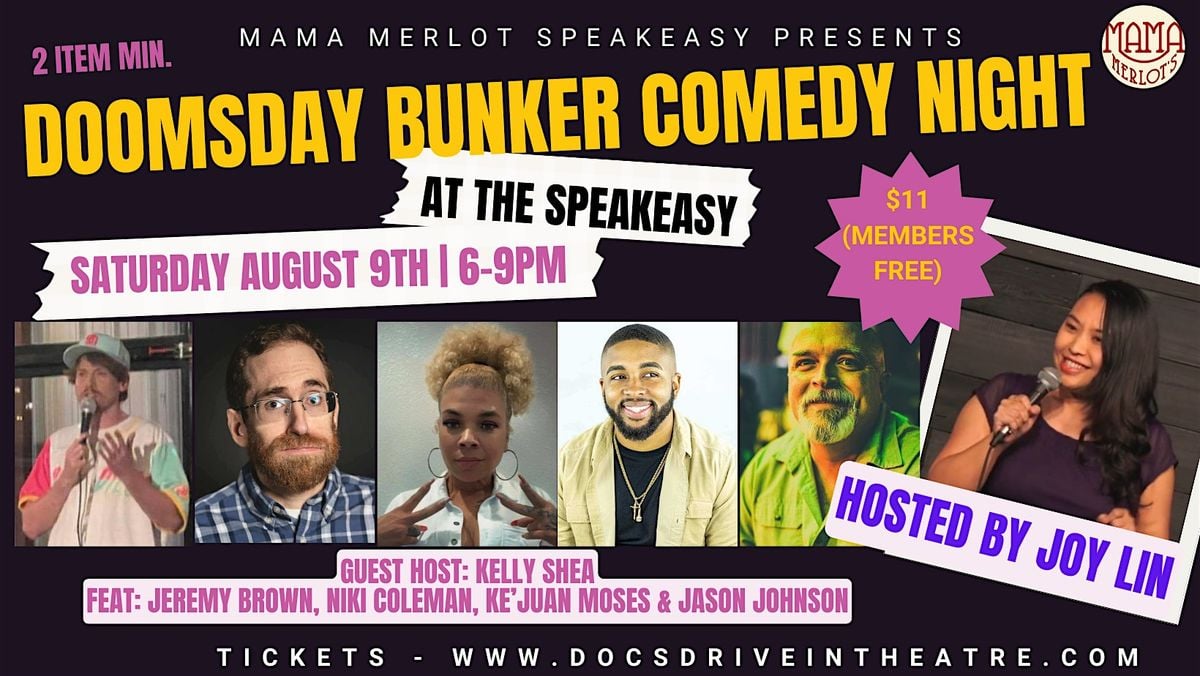 Doomsday Bunker Comedy at the Speakeasy, 9 August | Event in Buda | AllEvents
