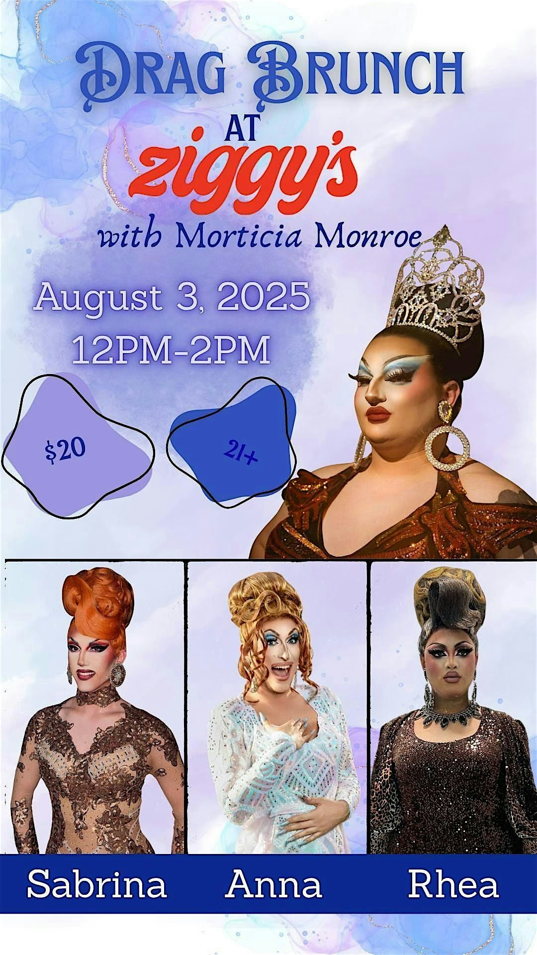 Drag Brunch at Ziggy's with Morticia Monroe, 3 August | Event in Rochester | AllEvents