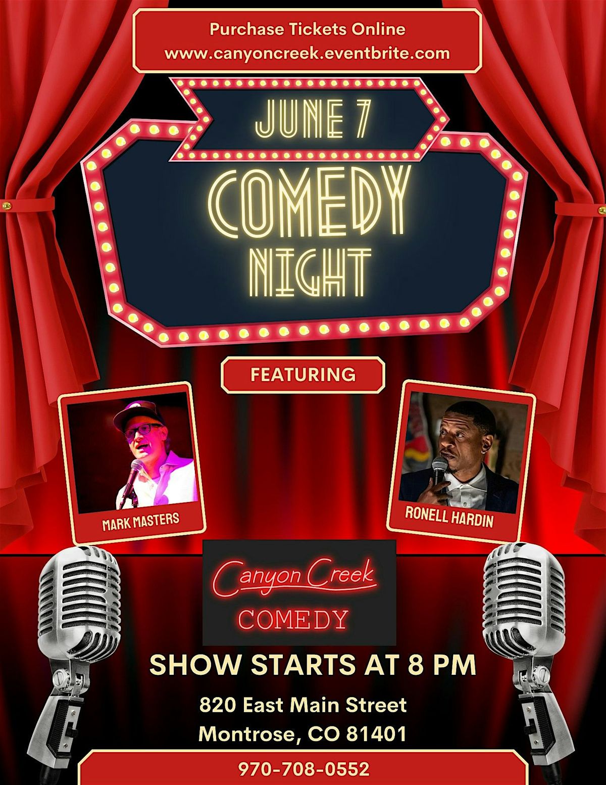 JUNE 7th Comedy at Canyon Creek B&B, 7 June | Event in Montrose | AllEvents