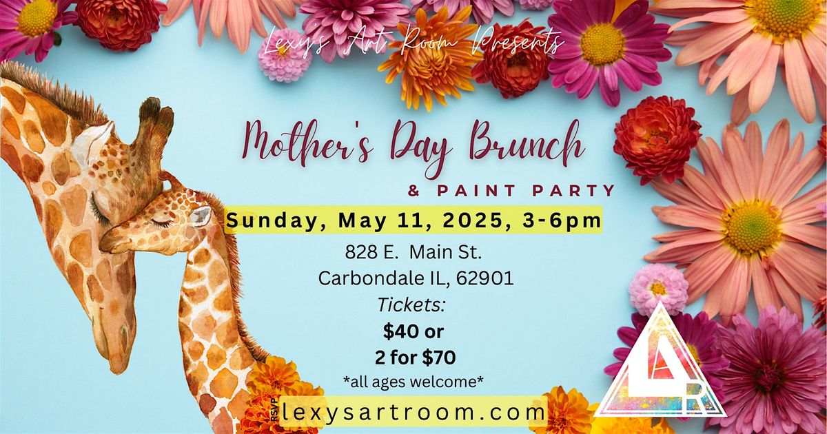 Mother's Day Brunch & Paint (Mommy & Me Giraffes), 11 May | Event in Carbondale | AllEvents