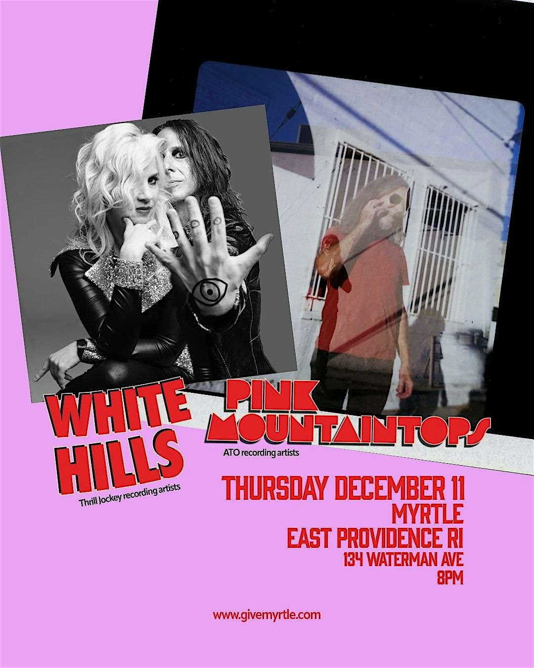 White Hills with Pink Mountaintops, 11 December | Event in East Providence | AllEvents