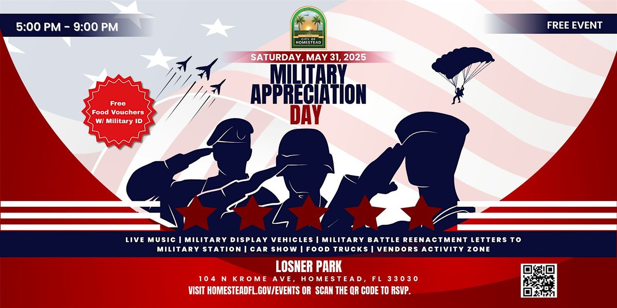 Military Appreciation  Day, 31 May | Event in Homestead | AllEvents