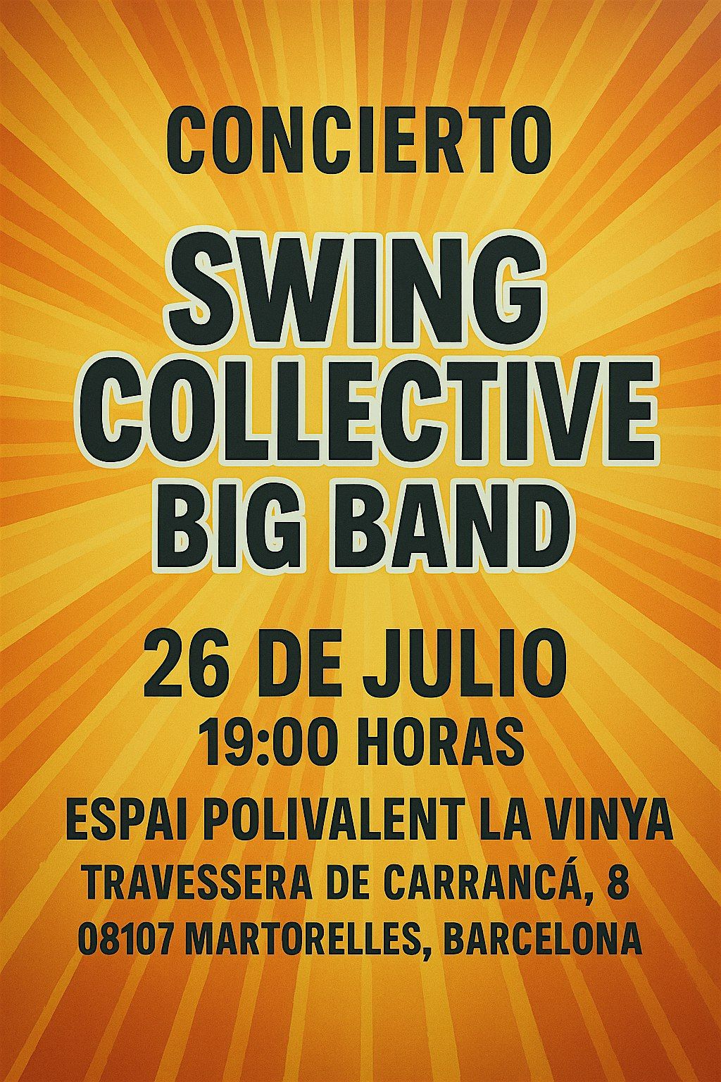 Swing collective big band al aire libre, 26 July | Event in Martorelles | AllEvents