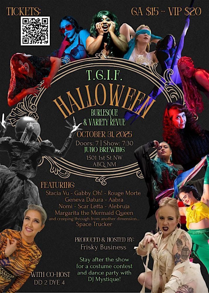 TGIF  - A Halloween Burlesque Show, 31 October | Event in Albuquerque | AllEvents
