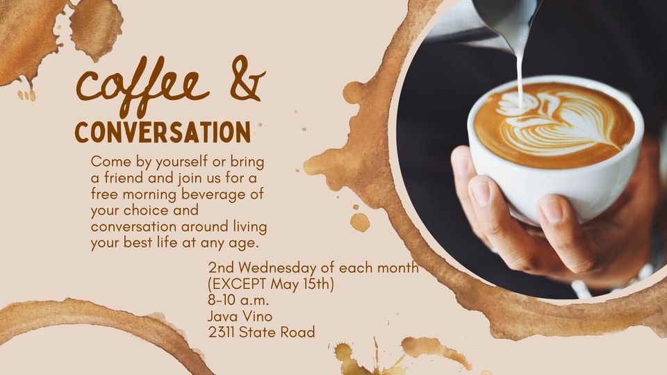 La Crosse Coffee & Conversations, JavaVino, La Crosse, 14 February 2024