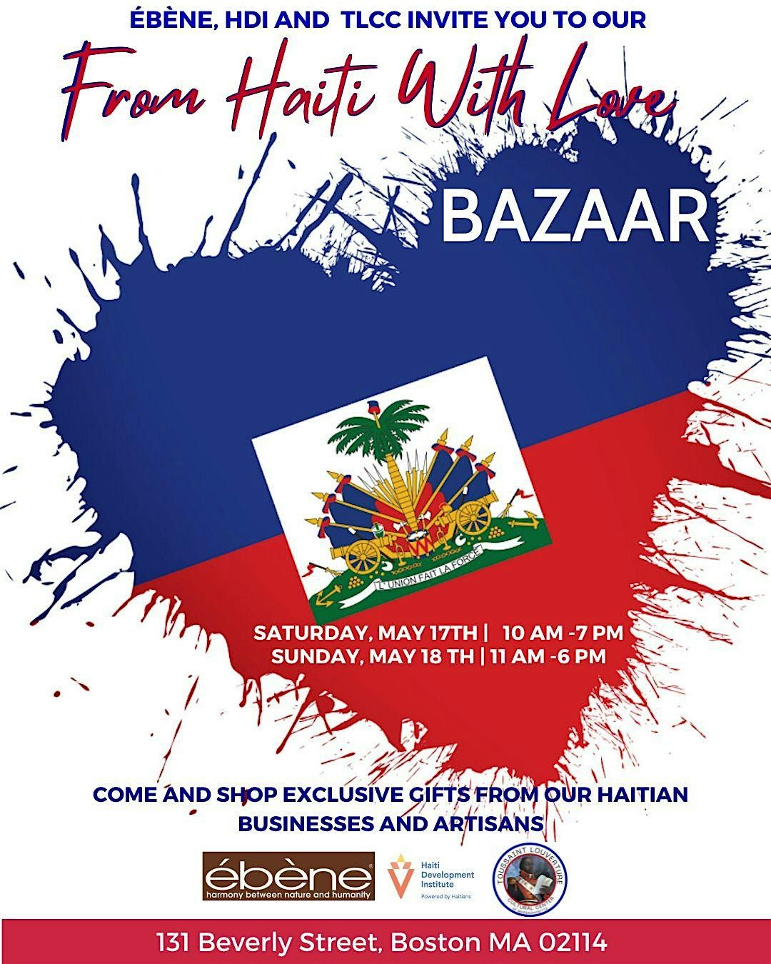 From Haiti With Love” Bazaar and Networking | Event in Boston | AllEvents
