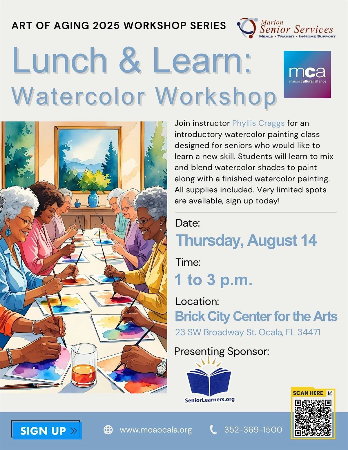Lunch & Learn: Watercolor Workshop, 14 August | Event in Ocala | AllEvents