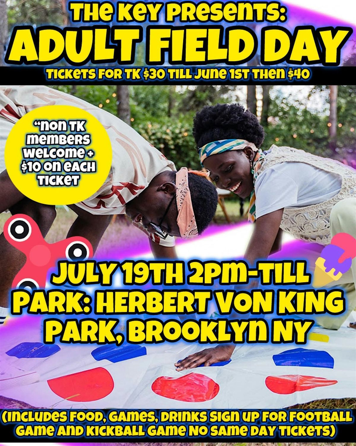 The Key Presents: 2nd Annual Adult Field Day, 19 July | Event in Brooklyn | AllEvents