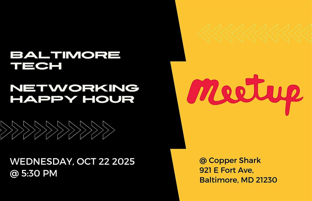The #BaltimoreTech Happy Hour!, 22 October | Event in Baltimore | AllEvents