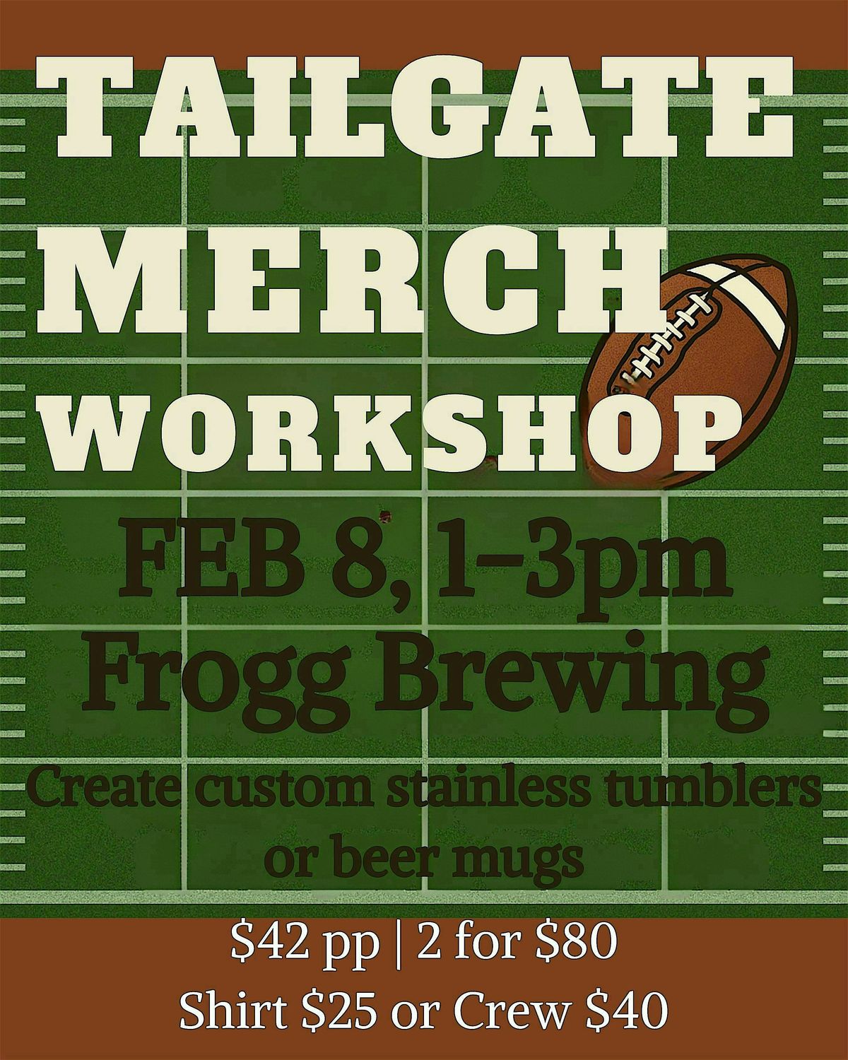 Tailgate Merch Workshop, 8 February | Event in Swanzey | AllEvents
