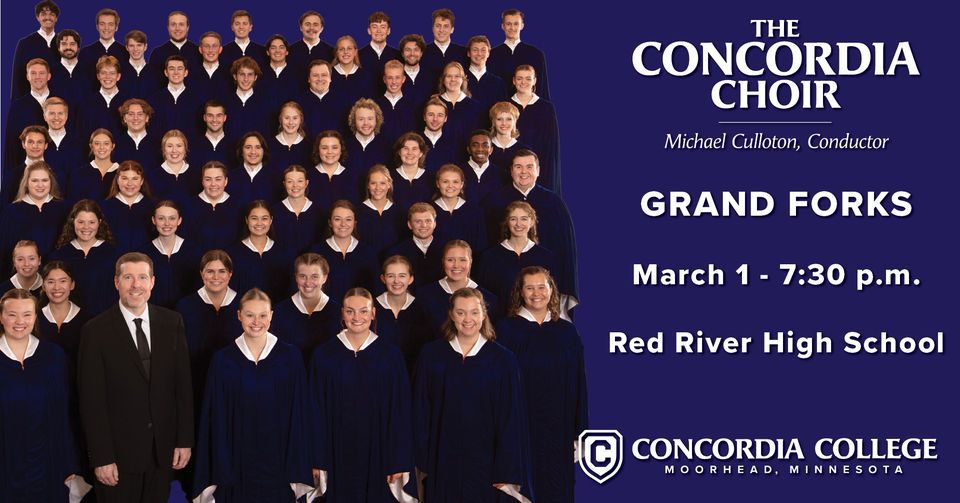 The Concordia Choir on Tour in Grand Forks, ND, Red River High School