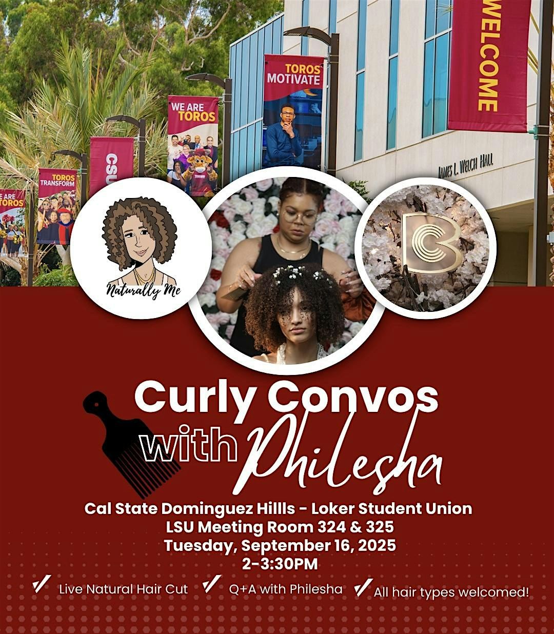 Curly Convos with Philesha, 16 September | Event in Carson | AllEvents