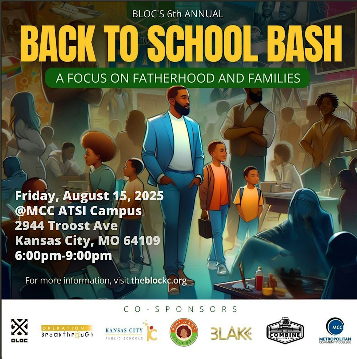 BLOC Annual Back to School Bash, 15 August | Event in Kansas City | AllEvents