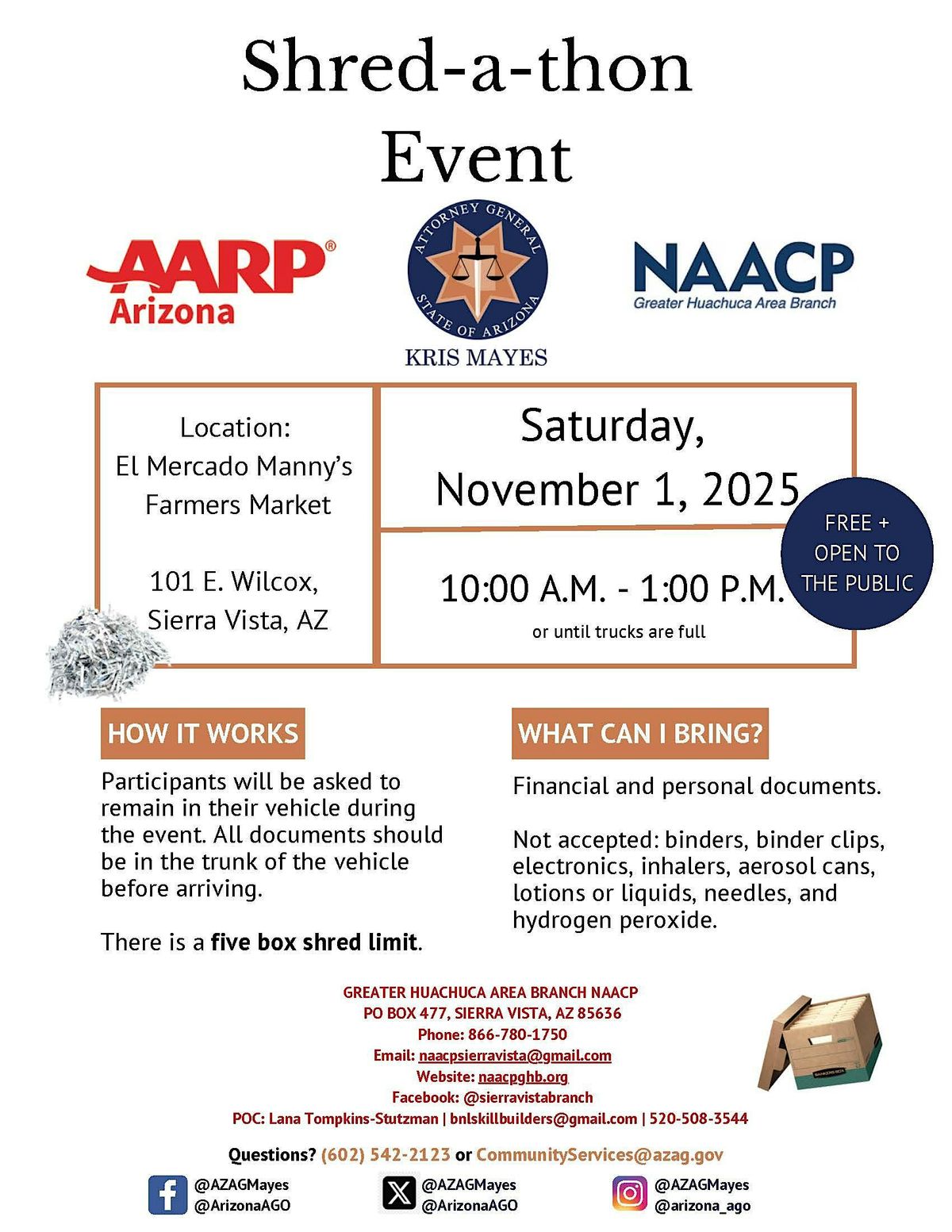 SHRED-A-THON, 1 November | Event in Sierra Vista | AllEvents