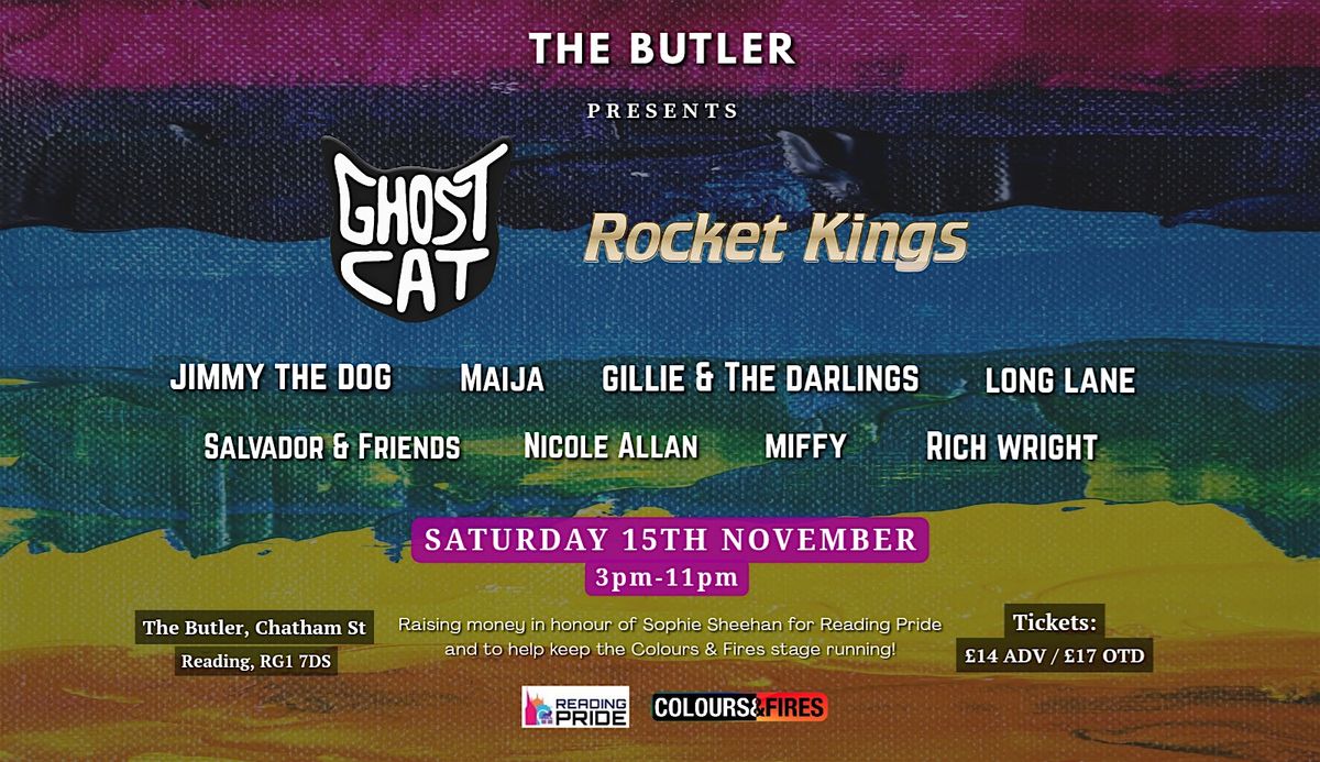 Reading Pride Fundraiser All-Dayer - Ghost Cat, Rocket Kings + more!, 15 November | Event in Reading | AllEvents