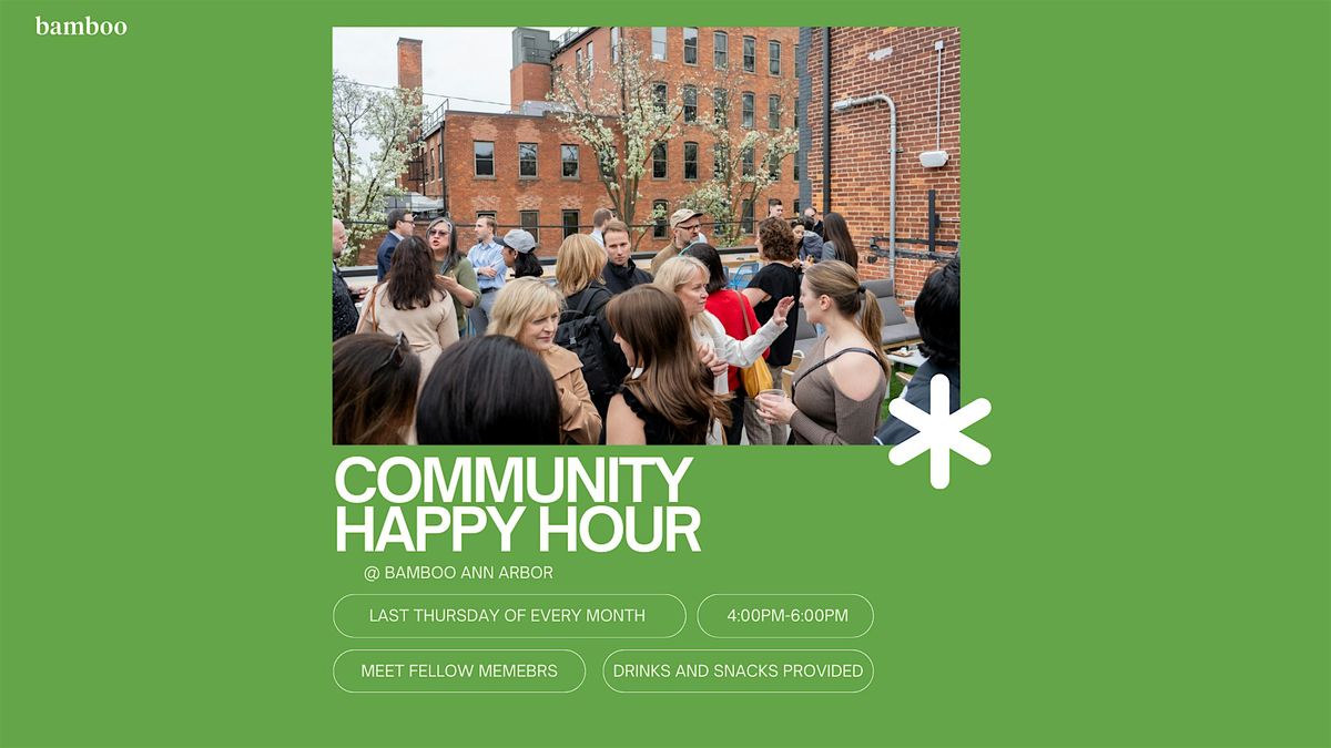 Community Happy Hour at Bamboo Ann Arbor | Event in Ann Arbor | AllEvents