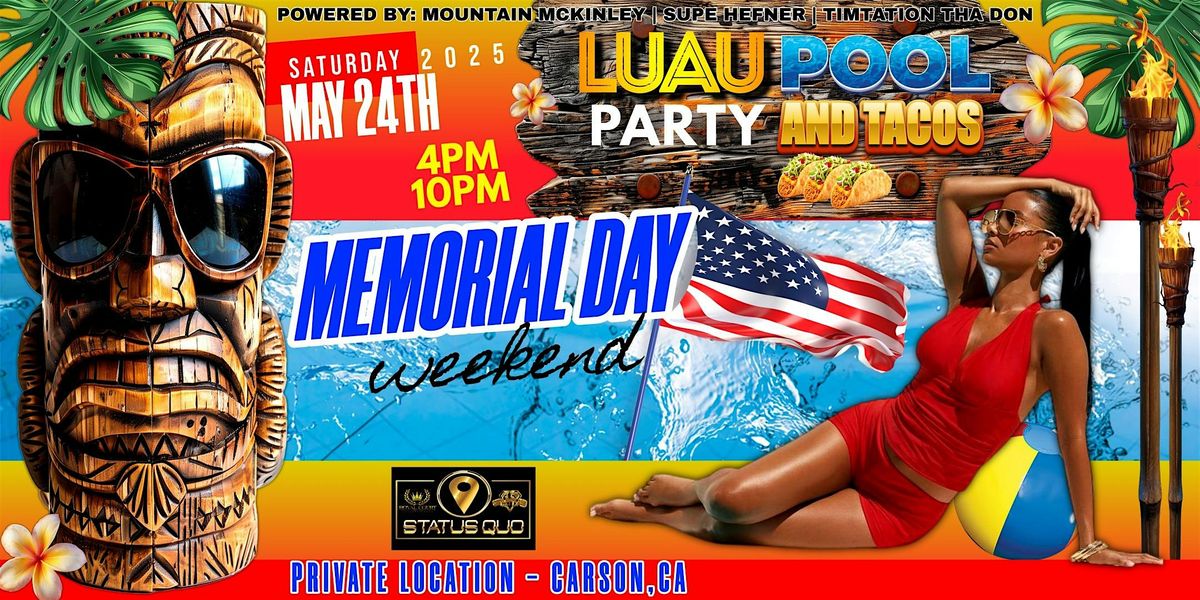 Pool Party and Tacos Luau | Event in Carson | AllEvents